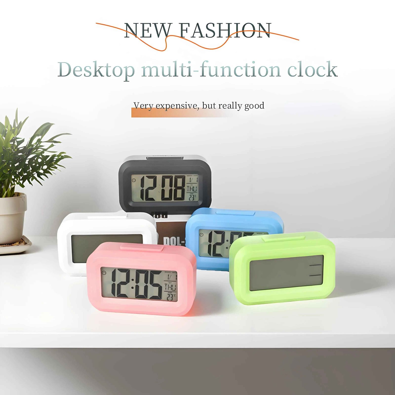Multi-Functional Mini Alarm Clock