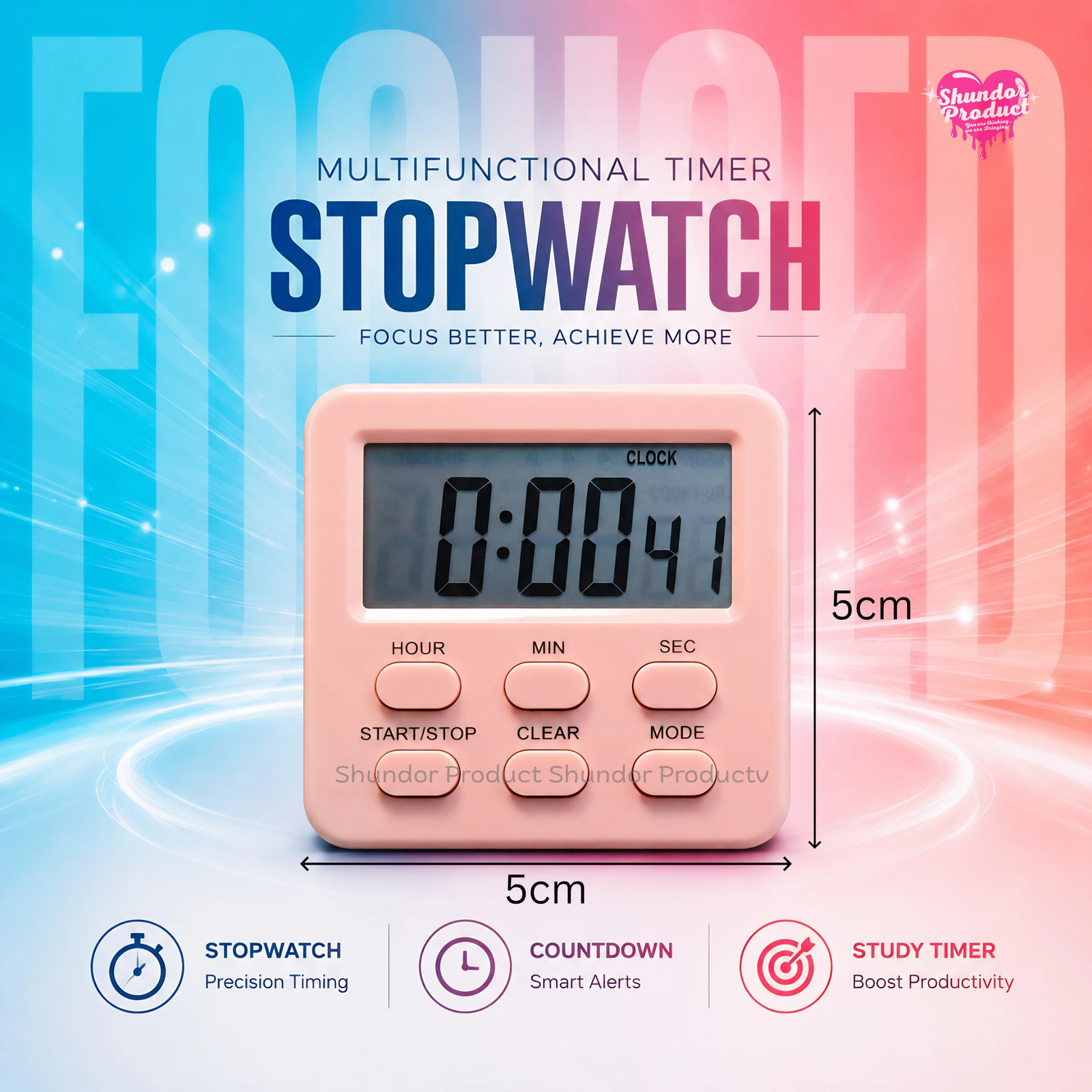 Cute Timer & Stopwatch most Compact - Image 4