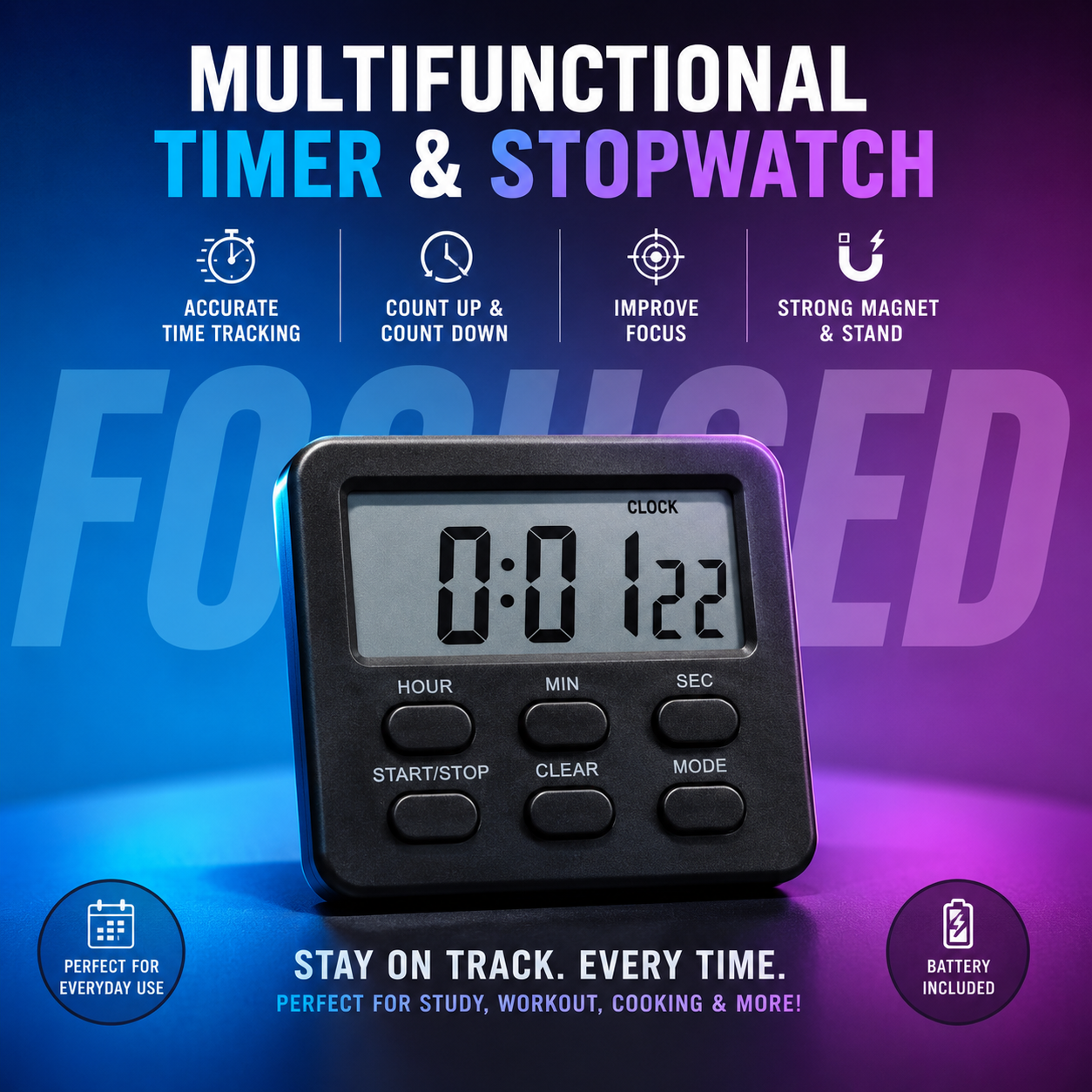 Cute Timer & Stopwatch most Compact - Image 5