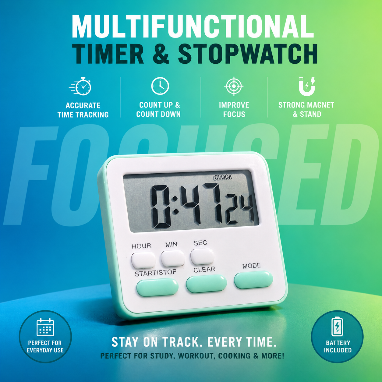 Cute Timer & Stopwatch most Compact - Image 8