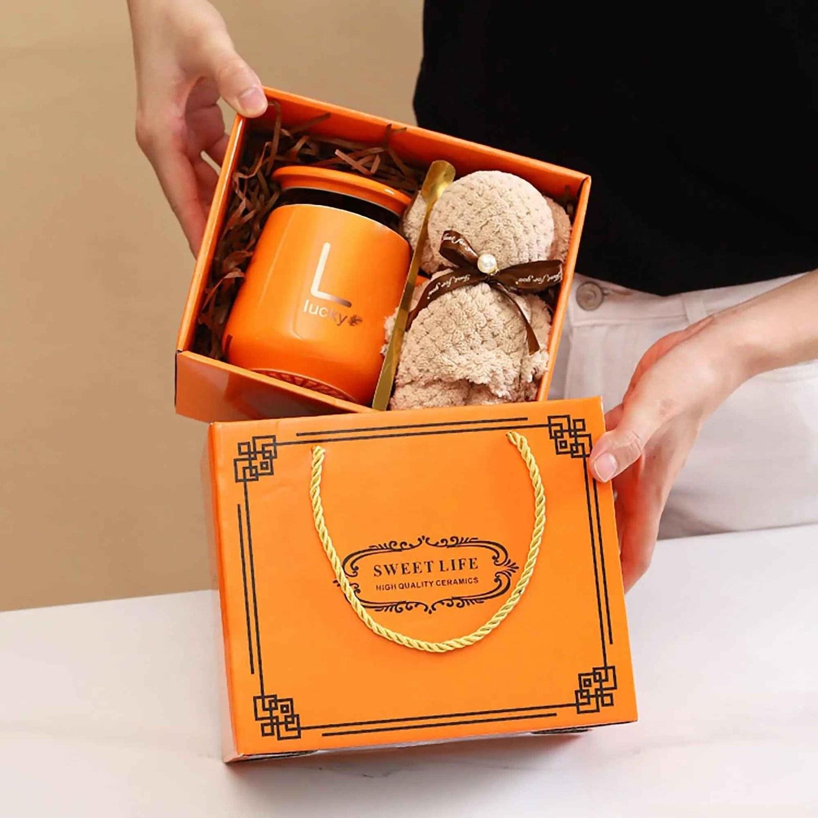 Teddy Cup Gift Box (Pink & White) - Image 6